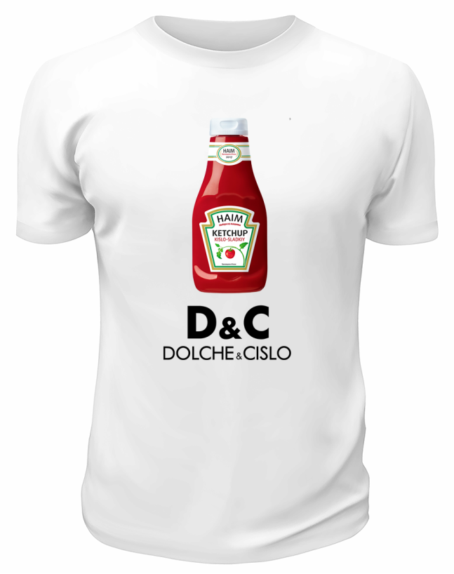 Футболка белая  D&C