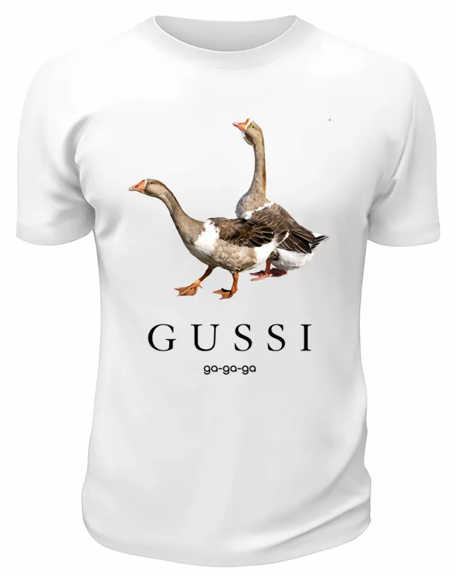 Футболка белая Gussi