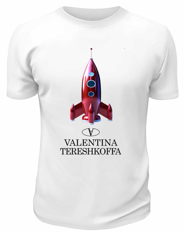 Футболка белая  Valentina Tereshkoffa