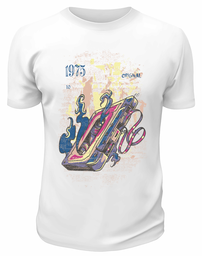 Футболка белая 1973 кассета
