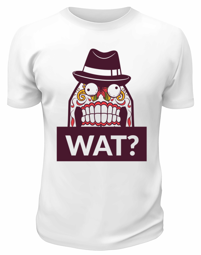 Футболка белая  Wat