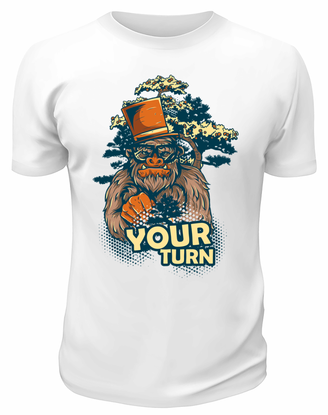 Футболка белая  Your turn