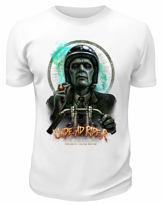Футболка белая  Undead Rider
