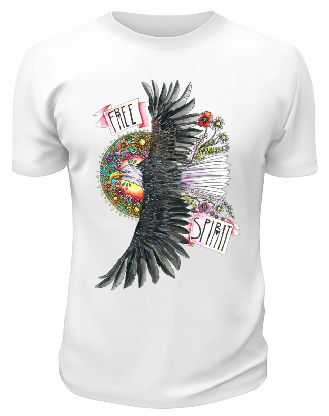 Футболка белая Free spirit