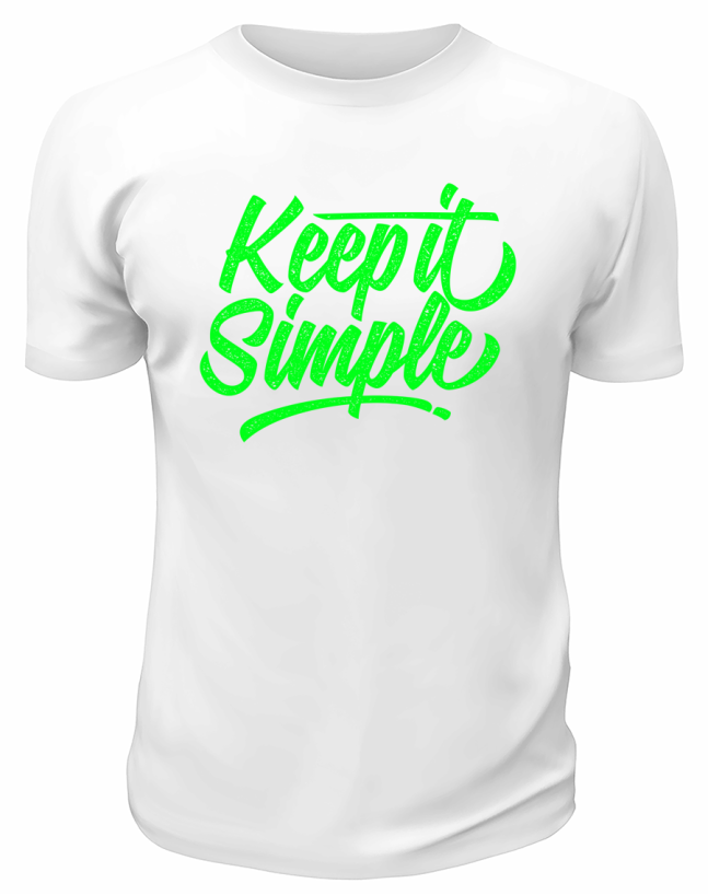 Футболка белая Keep it simple