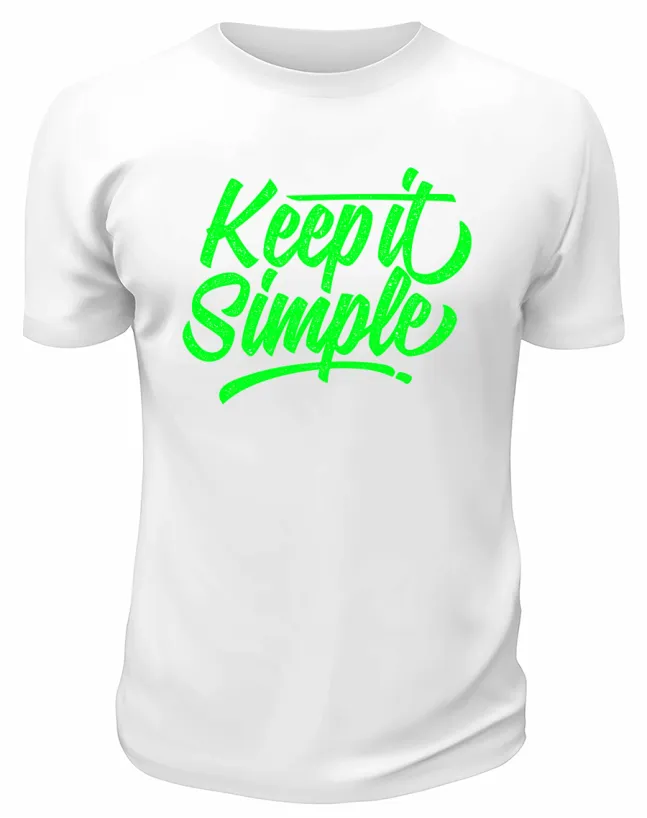 Футболка белая Keep it simple
