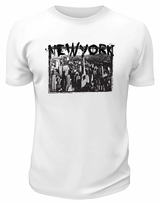Футболка белая New york