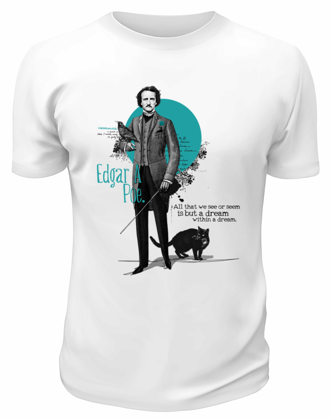Футболка белая Edgar Allan Po