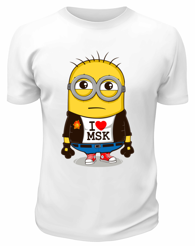 Футболка белая  I love Msk