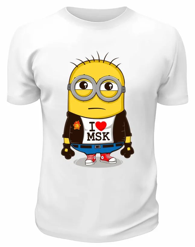 Футболка белая  I love Msk