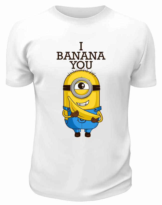 Футболка белая  I banana you