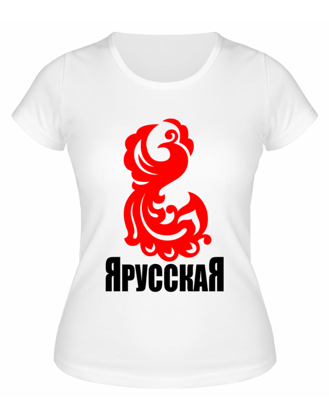 Футболка белая  женская Я Русская