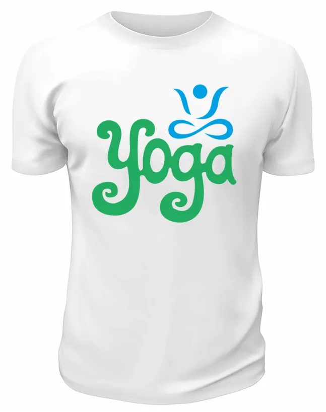 Футболка белая  мужская Yoga