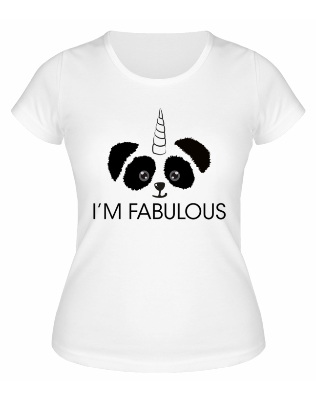 Футболка белая  I am fabulous