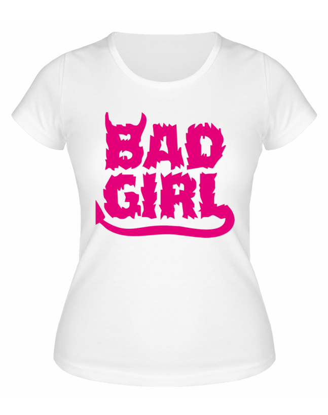 Футболка белая  Bad girl
