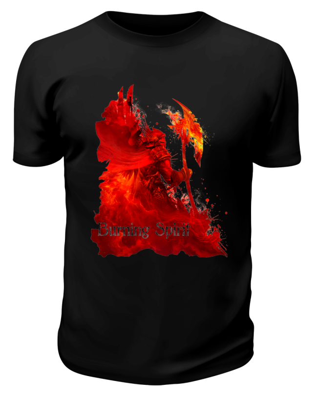 Футболка черная  Burning spirit
