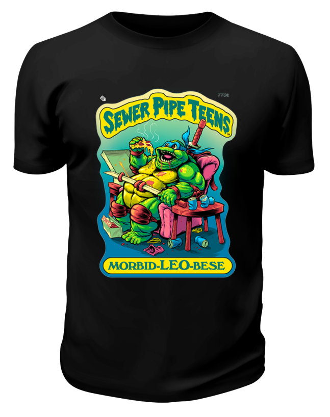 Футболка черная Sewer pipe teens