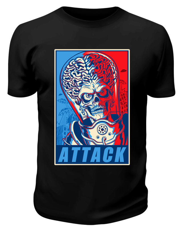 Футболка черная Attack!
