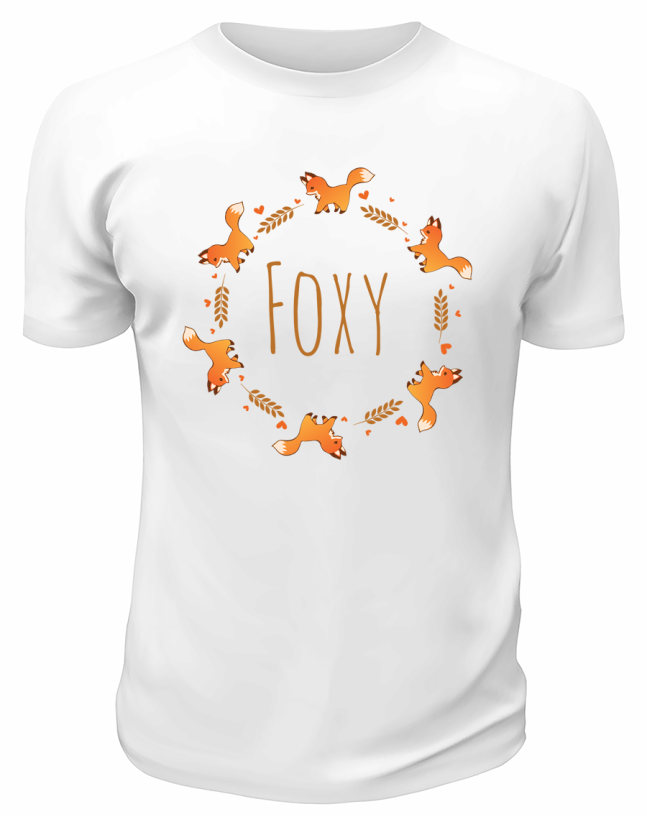 Футболка белая  Foxy