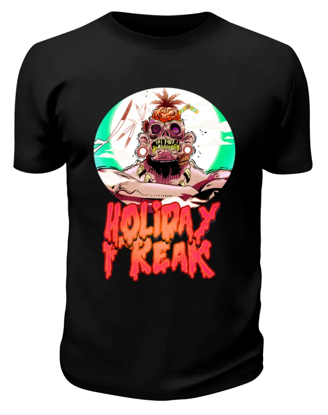 Футболка черная Holiday freak