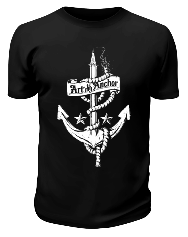 Футболка черная Art my anchor