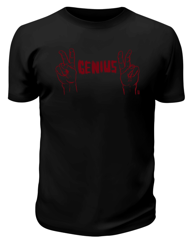 Черная футболка Genius
