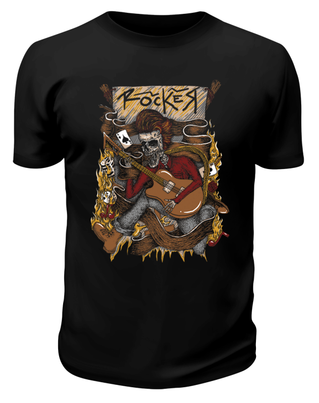Футболка черная Rocker