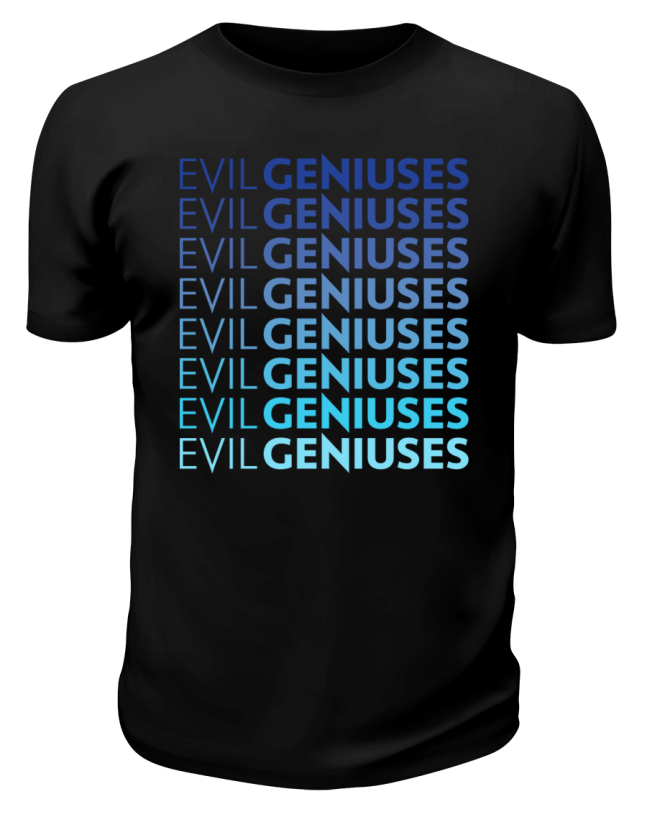 Футболка черная  Evil geniuses