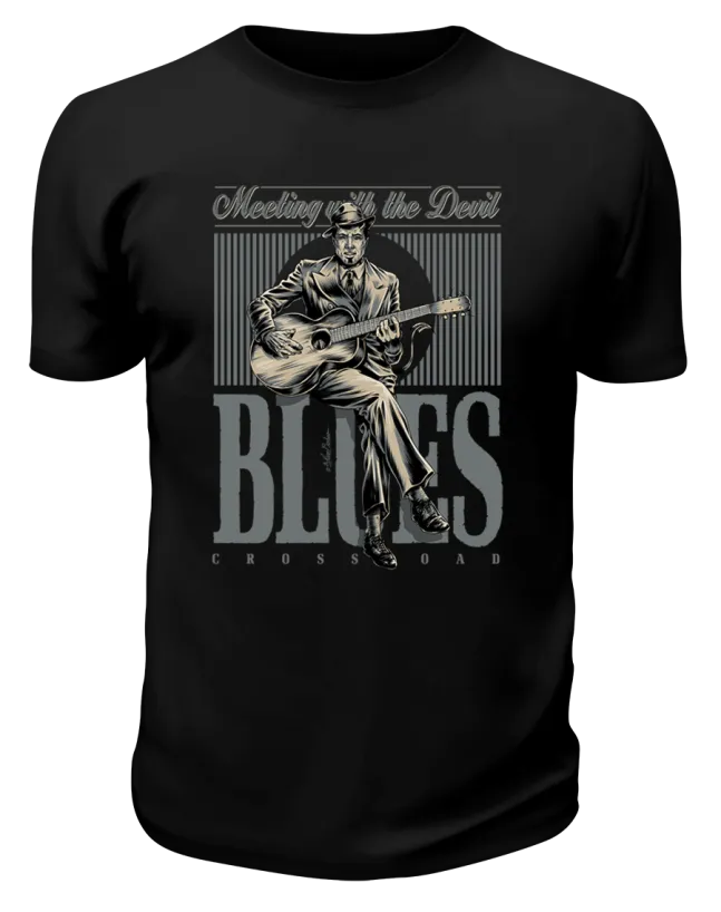Футболка черная blues