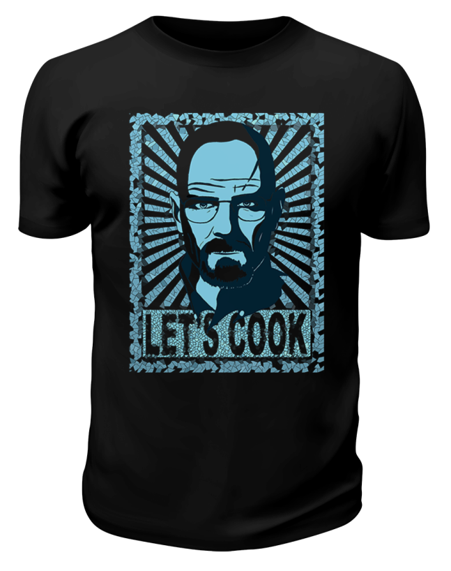 Футболка черная Во все тяжкие let's cook