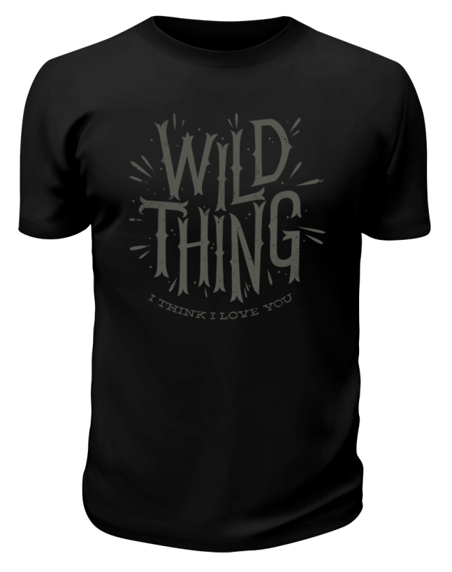 Футболка черная Wild thing