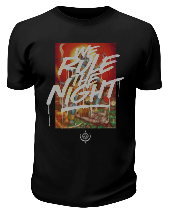 Футболка черная Rule the night