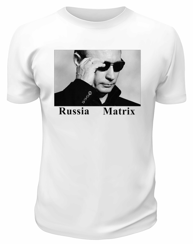 Футболка белая  Russian Matrix
