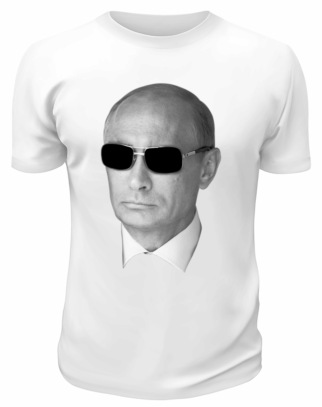 Футболка белая  Путин
