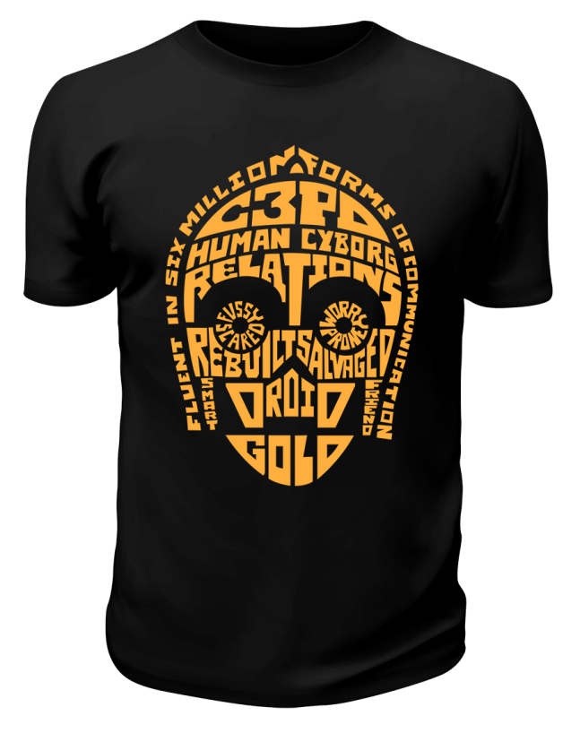 Футболка черная C3po