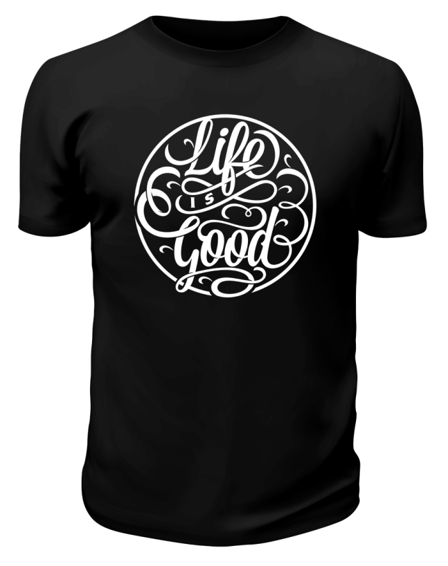 Футболка черная Life good
