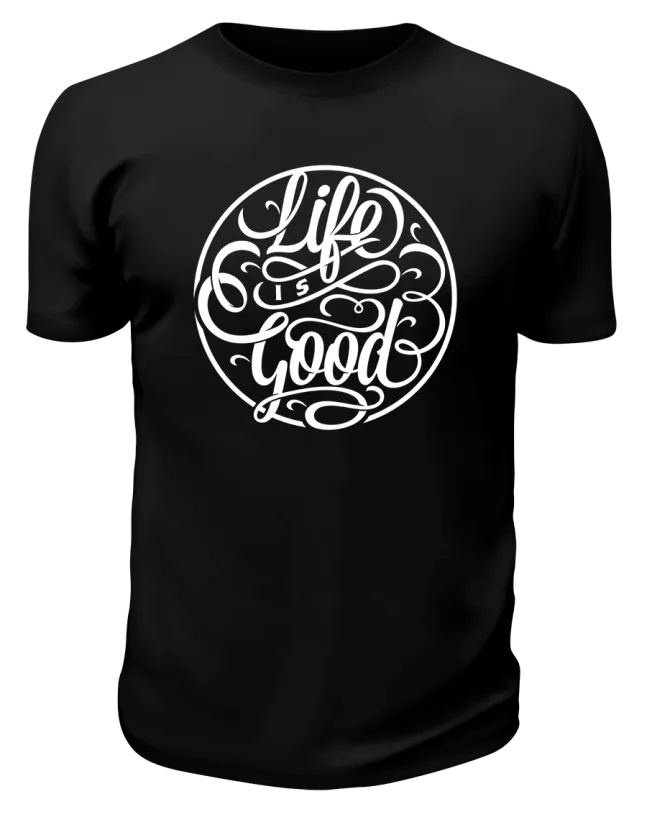 Футболка черная Life good