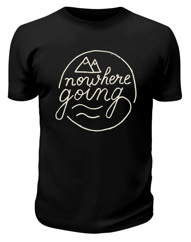 Футболка черная Nowhere going