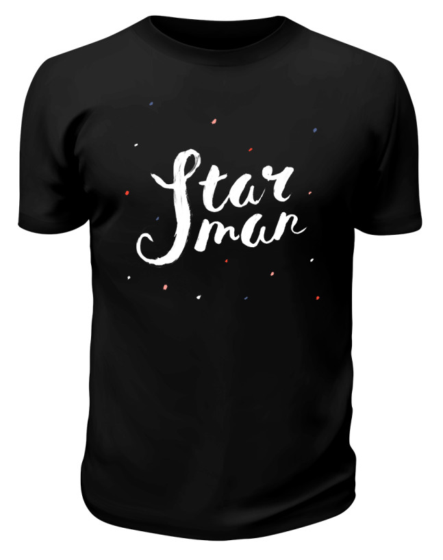 Футболка черная Star man