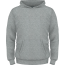 Худи серый меланж